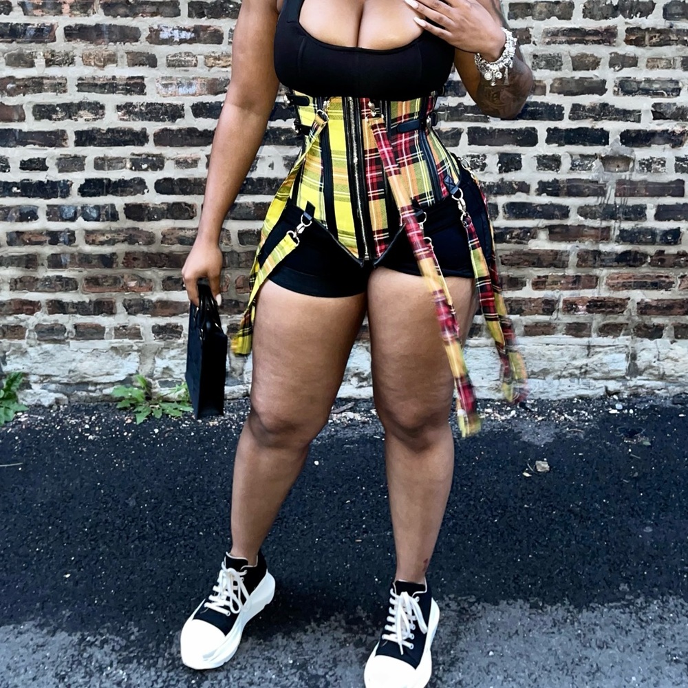 Plaid Yellow and Red Harness
